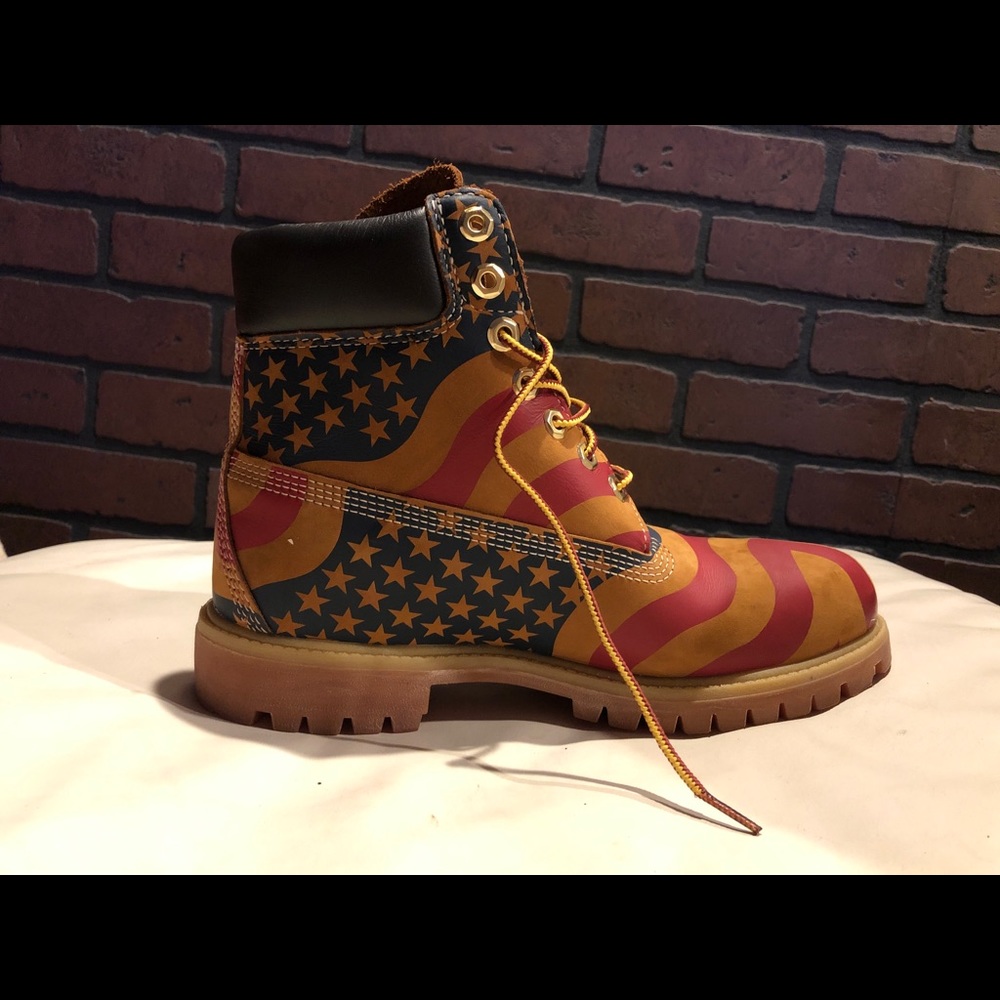 Supreme timberlands Stars and Stripes men size 10